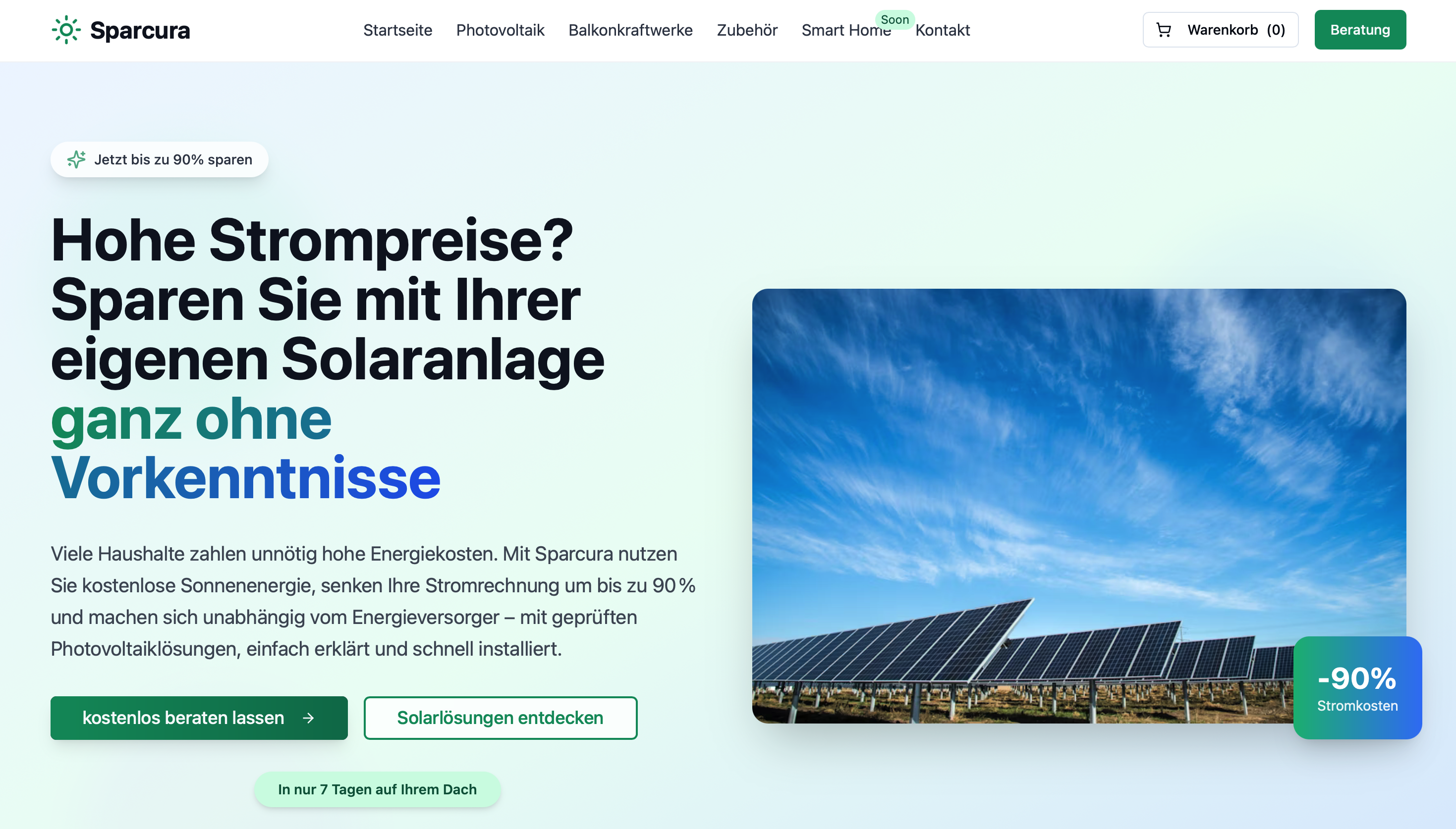 Sparcura – Onlineshop für Energiebedarf
